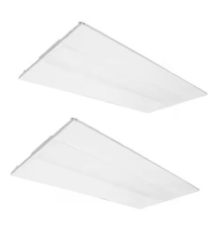 Photo 1 of 2 ft. x 4 ft. Integrated LED Watt/CCT Selectable White Troffer Retrofit Kit, 4250-5625 Lumens, 3500/4000/5000K (2-Pack)
