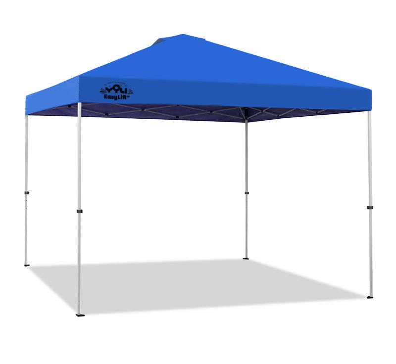 Photo 1 of 10'x10' Adventure EasyLift 64 Instant Canopy with BONUS 1/2 Wall. Black First photo is reference only.
