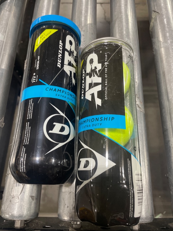 Photo 1 of  Set of 2 Dunlop ATP Championship (Extra Duty) Tennis Balls (Can)
