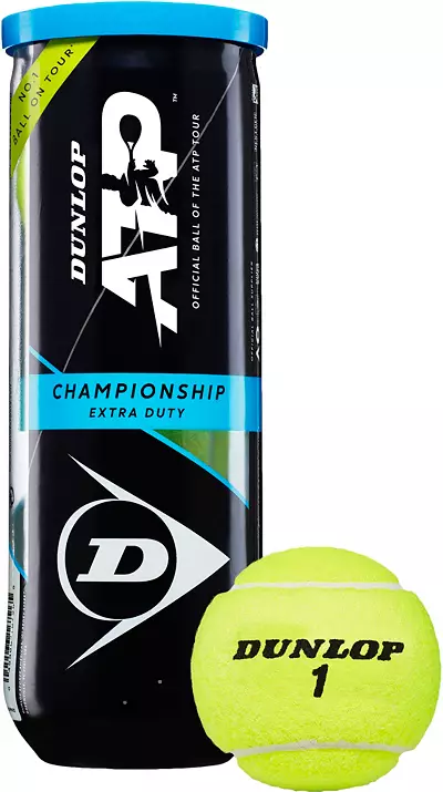Photo 1 of  Set of 2 Dunlop ATP Championship (Extra Duty) Tennis Balls (Can)