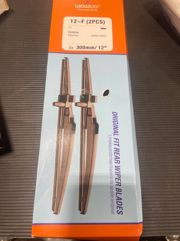 Photo 1 of 12 inch (12-F) Rear Wiper Blades Replacement for Toyota 4Runner 2009-2003 +More BACK Windshield Wiper Blades For My Car Pack of 2 12 inch 12-F