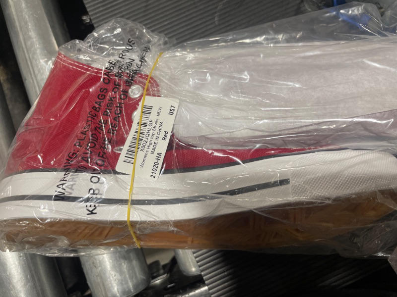 Photo 1 of 10 Pairs of Red Sneakers Various Sizes