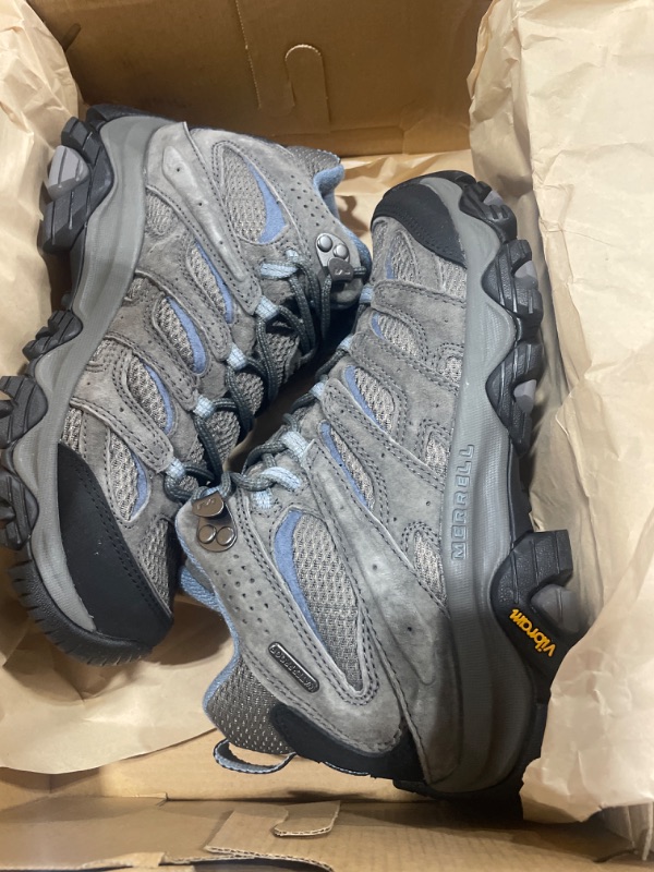 Photo 2 of Merrell Women's Moab 3 Mid Waterproof Hiking Boot 7 Granite