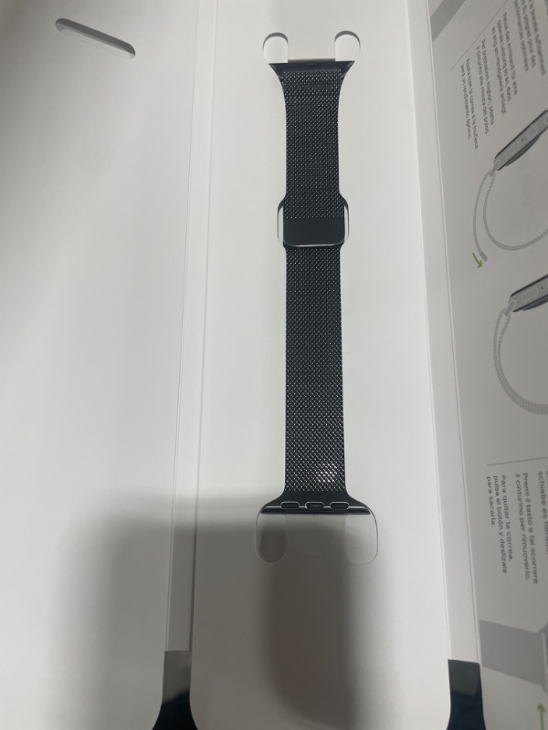 Photo 10 of Apple Watch Series 7 GPS + Cellular, 41mm Graphite Stainless Steel Case with Graphite Milanese Loop AppleCare Watch Series 7 Stainless Steel (2 Years)