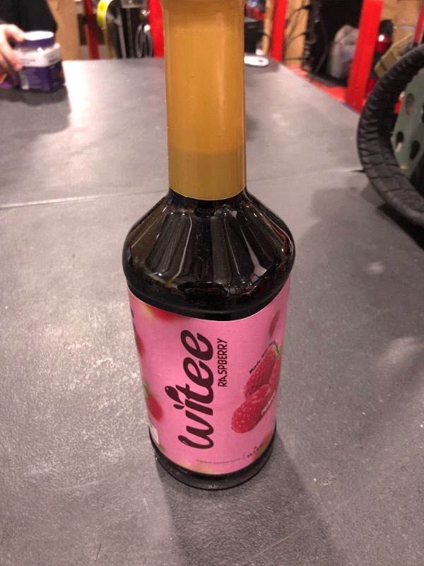 Photo 1 of WiTee Premium Raspberry Syrup/Flavor Concentrate – 1 Litre / 33.8 Fl Oz