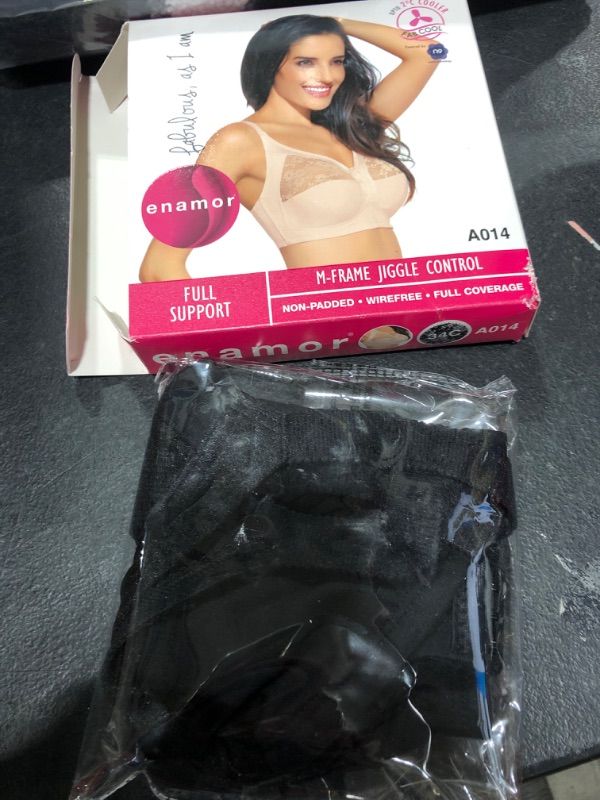 Photo 2 of Enamor Wireless Non Padded Bra for Women - Full Support, Full Coverage, Super Contouring, M Frame, with Back Closure 40D Black