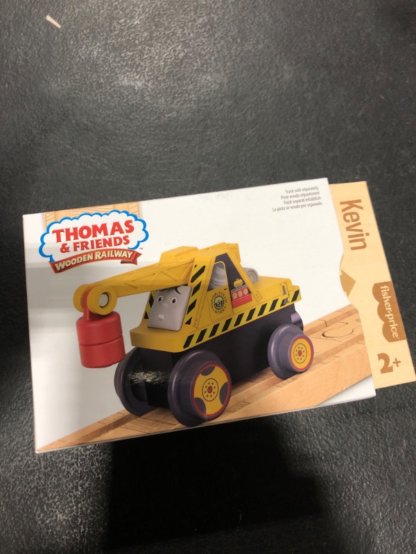 Photo 2 of Thomas & Friends Wooden Railway Toddler Toy Kevin the Crane Push-Along Wood Vehicle for Preschool Kids Ages 2+ Years Wood Vehicle Kevin the Crane