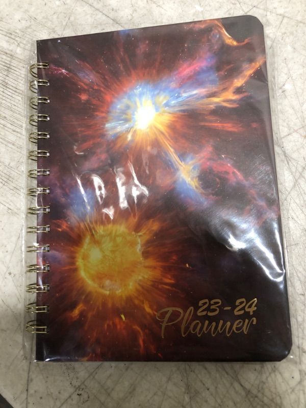 Photo 2 of 2023-2024 Academic Planner, Calendar 2023-2024 Planner, Monthly Planner Appointment Book with Inner Pocket 8.5 * 6.4" Colorful Star