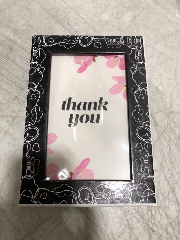 Photo 2 of Cavepop 36 Set Pink Floral Thank You Cards with Paper Envelopes, Assorted Card Box with Blank Inside for Personalized Gift, Baby Shower, Bridal, Wedding, Valentines Cards, Birthday Card