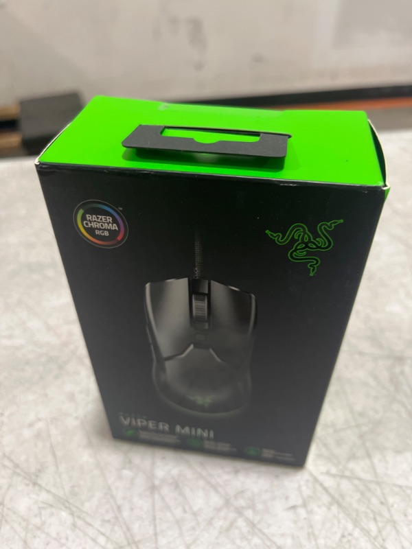 Photo 2 of Razer Viper Mini Ultralight Gaming Mouse: Fastest Gaming Switches - 8500 DPI Optical Sensor - Chroma RGB Underglow Lighting - 6 Programmable Buttons - Drag-Free Cord - Classic Black - SEALED - 