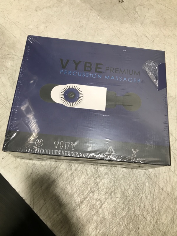 Photo 2 of VYBE Premium Muscle Massage Gun for Athletes - Powerful Handheld Deep Tissue Percussion Massager for Body, Back, Shoulder Pain - Quite Portable Electric Therapy Fascia Gun - 5 Speeds, 4 Attachments