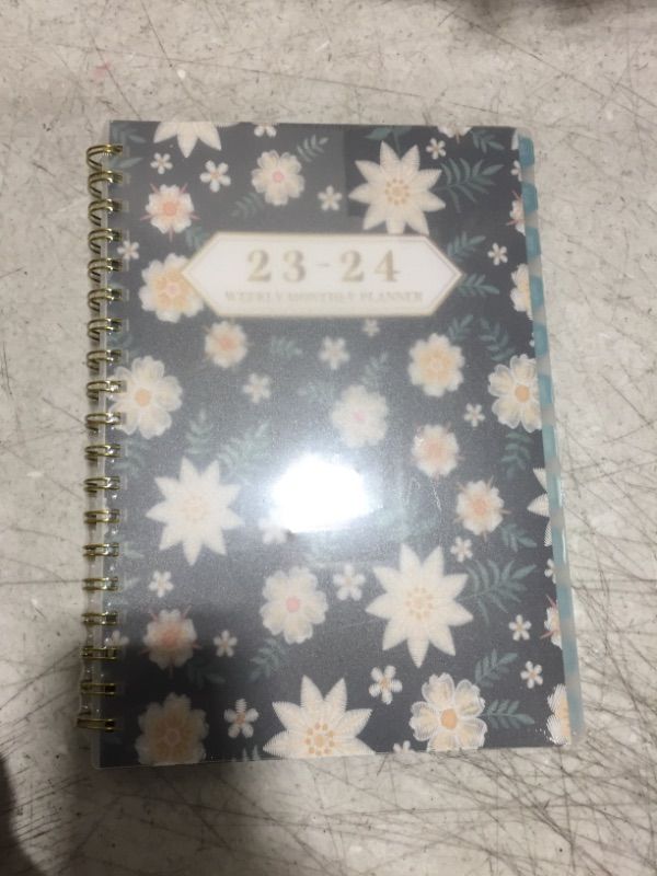 Photo 2 of Ymumuda Planner 2023-2024, Academic Weekly Monthly Planner 2023-2024, JUL.2023 to JUN.2024, 7" X 10", 12-Month School Planner Notebook with Large Writing Blocks, Floral 11 V26