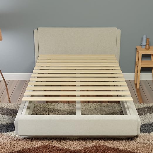 Photo 1 of  Heavy Duty Horizontal Mattress Support Wooden Bunkie Board/Bed Slats, Twin, Beige