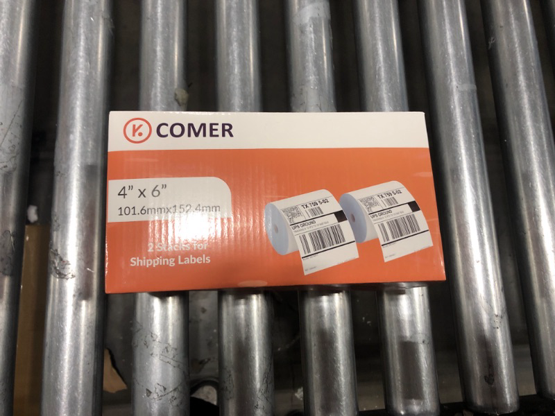 Photo 3 of K Comer 4x6 Thermal Shipping Labels (2 Stacks, 1000 Printer Labels) Stickers Printable,Waterproof,Self Adhesive,Mailing Address Labels for Packages Compatible with K Comer MUNBYN, Rollo