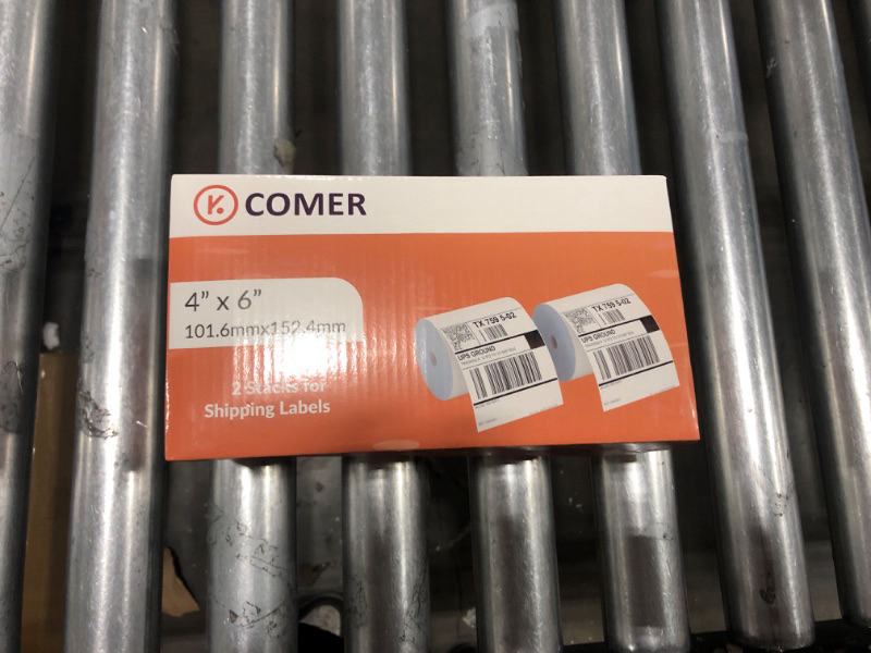 Photo 2 of K Comer 4x6 Thermal Shipping Labels (2 Stacks, 1000 Printer Labels) Stickers Printable,Waterproof,Self Adhesive,Mailing Address Labels for Packages Compatible with K Comer MUNBYN, Rollo