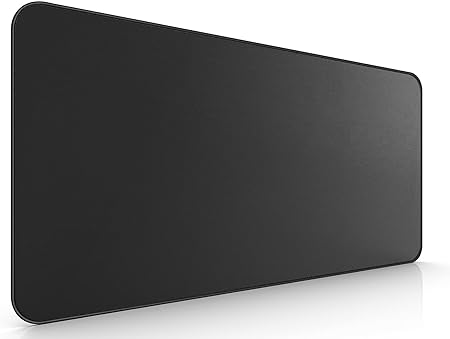 Photo 1 of  Gaming Mouse Pad Extended Large Mousepad with Superior Micro-Weave Cloth, Waterproof Keyboard Pad with Stitched Edges, Non-Slip Base, 31.5 x 15.7 inch, XXL, Black
