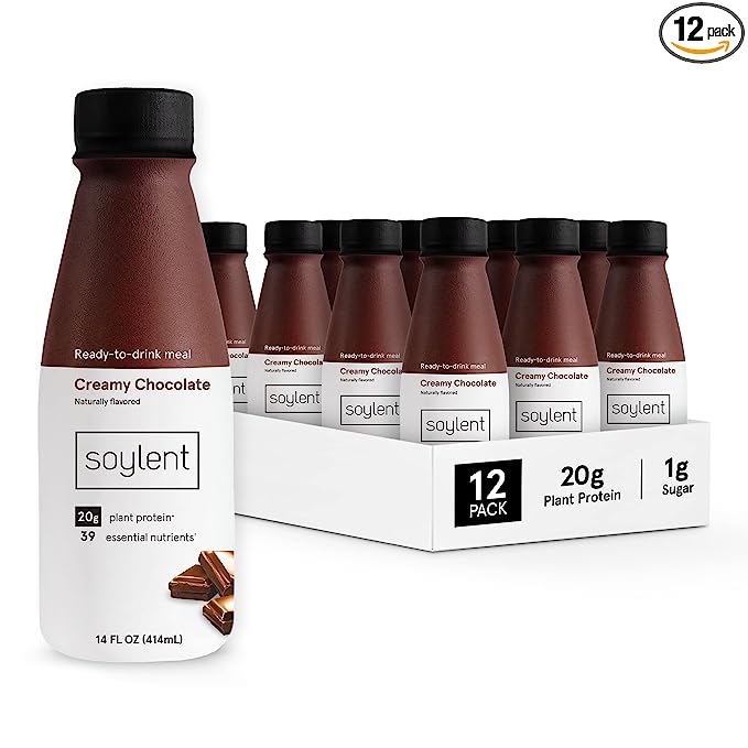 Photo 1 of  EXP 06/2024 Soylent Ready-to-Drink Meal Creamy Chocolate 14 Fl Oz Each / Pack of 12
