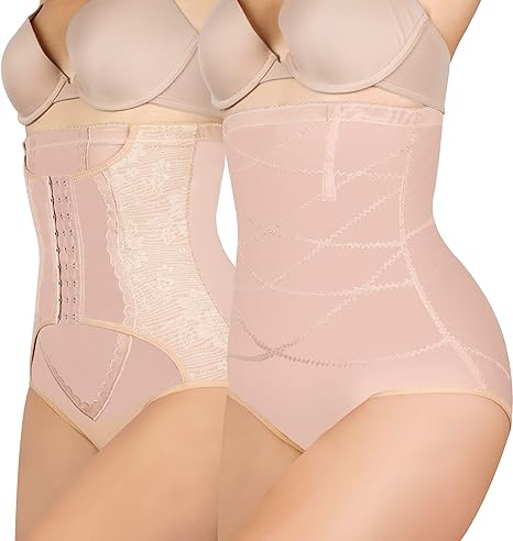 Photo 1 of ABLESA Shapewear for Women Tummy Control 2 Pack - Stomach Shapewear With Girdles for Women Extra Firm Tummy Control small 
