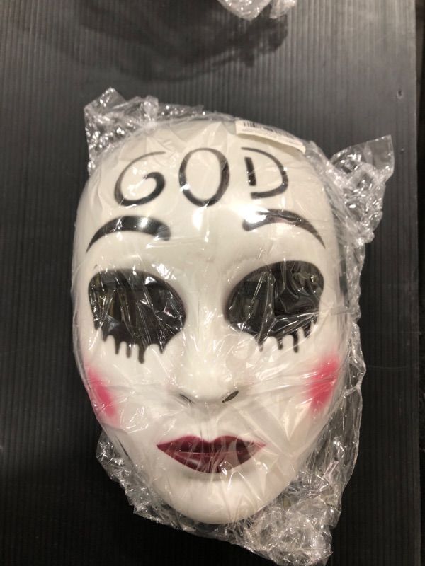 Photo 2 of The Purge GOD mask Anarchy Movie mask Horror Killer Halloween Costume Haunted God-1