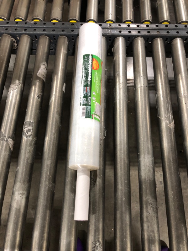 Photo 2 of Duck Brand Stretch Wrap With Handle, 20 Inch x 1000 Feet, Clear, Single Roll 20"