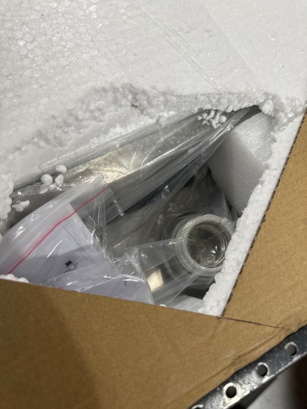 Photo 1 of DADUL 5-Light Bathroom Vanity Light, Brushed Nickel Bathroom Lights Fixtures Over Mirror, Vanity Lights Wall Mount with Clear Glass Shade, Modern Wall Sconce for Bathroom 5 lights Brushed Nickel