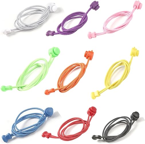 Photo 1 of Amerlery No Tie Shoe Laces,Round Elastic Shoelaces Tieless Shoe Strings Replacement for Sneakers Athletic Running Sport Shoes
