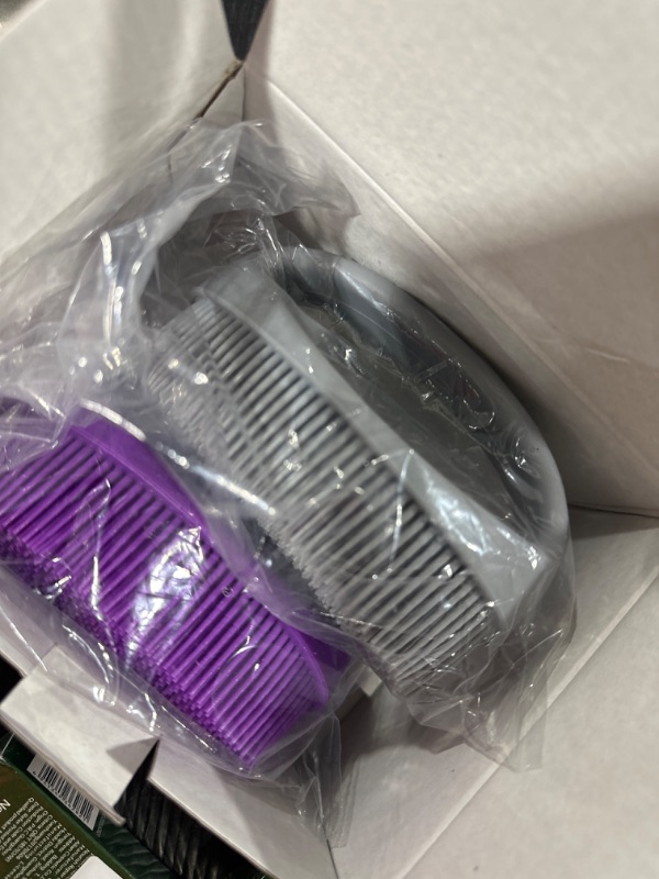 Photo 2 of 2 Packs Silicone Body Scrubber, Soft Silicone Body Shower Loofah for Body Exfoliation and Massage. Body Scrubbers for Use in Shower Suitable for All Skin. (Gray & Purple) *Gray & Purple