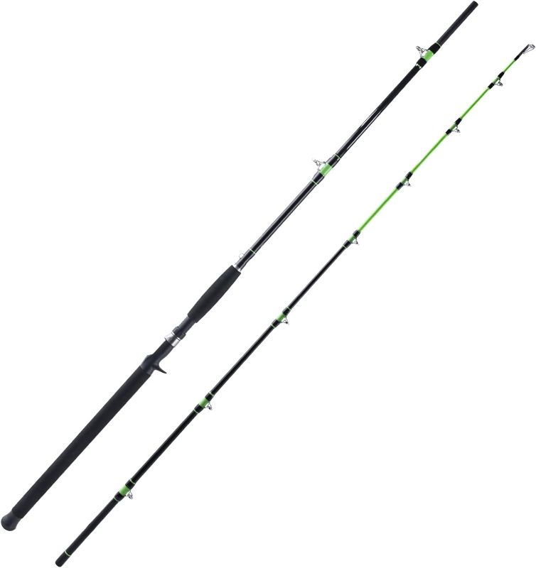 Photo 1 of Anglerbasics Catfish Casting Rod Portable Travel Boat Fishing Rod Medium Catfishing Rod for River Lake Freshwater - 7'6"/8'6''- 2PCS
