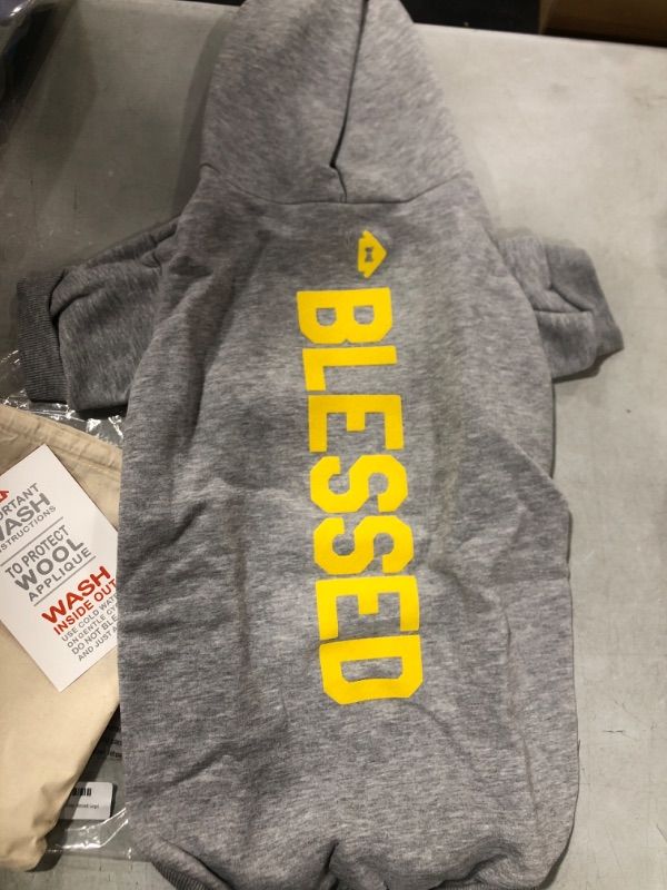 Photo 1 of (S) House Dodge Premium Dog Sweater "BLESSED"