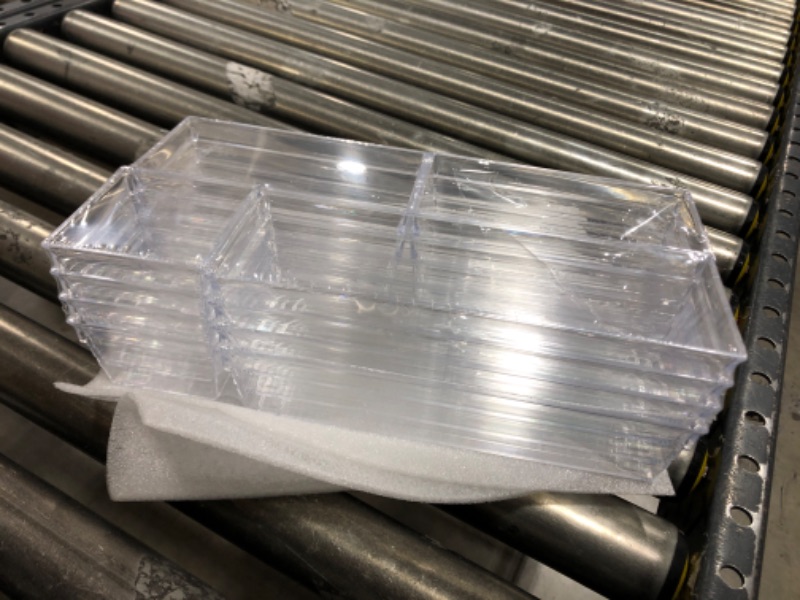 Photo 1 of 14 PCS Clear Plastic Drawer Organizer Tray for Makeup, Kitchen Utensils, Jewelries and Gadgets
