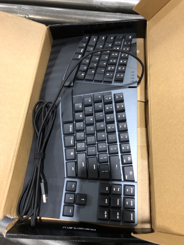 Photo 2 of Wired Low Profile Ergonomic Mechanical Keyboard with Low Profile Mechanical Backlit Keypad