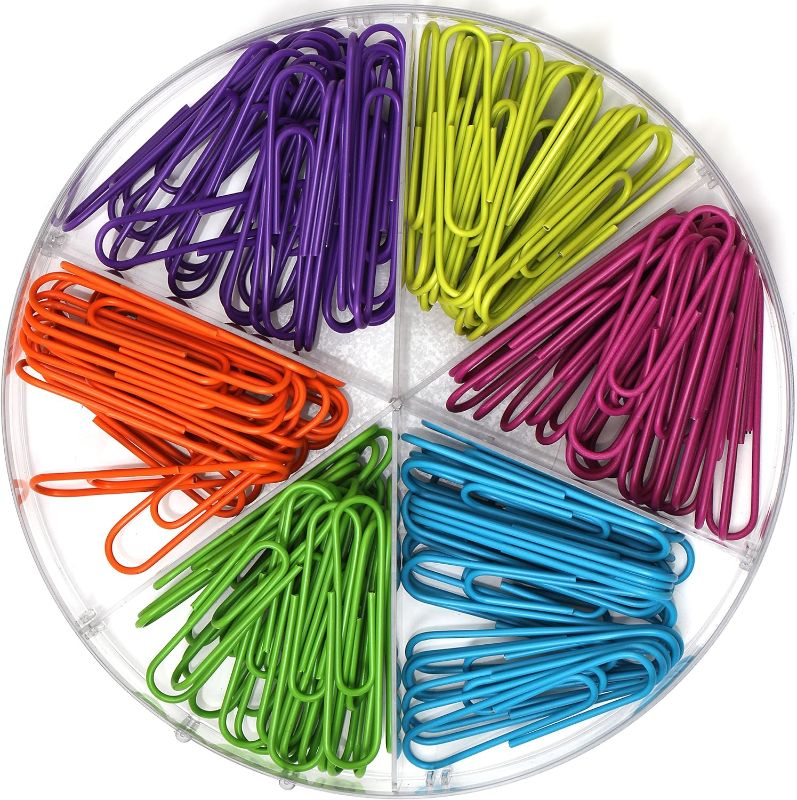 Photo 1 of Office Style Large Colored Paper Clips, Mixed (OS-LARGEPC)
