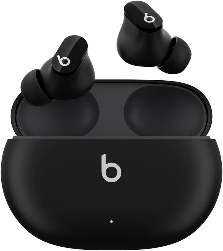 Photo 1 of Beats Studio Buds - True Wireless Noise Cancelling Earbuds - Compatible with Apple & Android, Built-in Microphone, IPX4 Rating, Sweat Resistant Earphones, Class 1 Bluetooth Headphones - Black
OPEN BOX FOR PHOTOS - SEALED - 