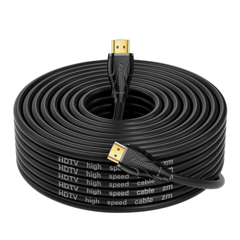 Photo 1 of 4K HDMI Cable 40ft, High Speed Hdmi Cables (HDMI2.0,18Gbps,1080P)-Ethernet Audio Return Video 4K HDMI Cable, Ultra High Speed Gold Plated Connectors, Compatible with Playstation Arc PS3 PS4 PC HDTV