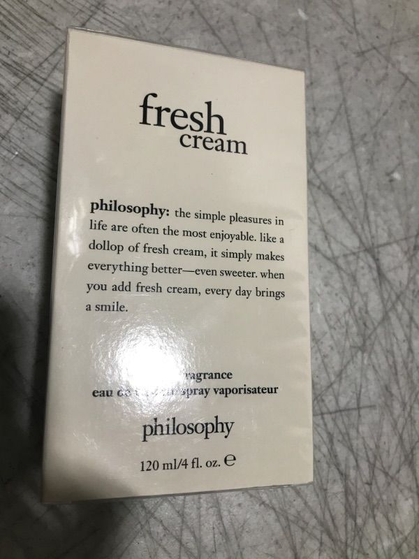 Photo 2 of philosophy fresh cream - notes of fresh vanilla and cream eau de toilette 4 Fl Oz.