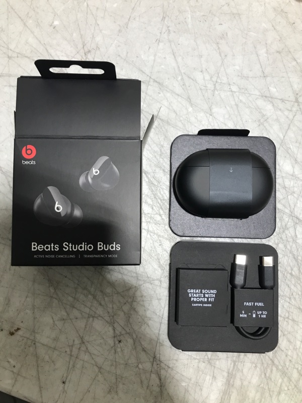 Photo 1 of Beats Studio Buds - True Wireless Noise Cancelling Earbuds - Black