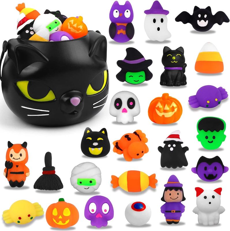 Photo 1 of 45 PCS Halloween Mochi Squishy Toys Stress Relief Squishies for Kids Boys Girls Toddlers Gifts 