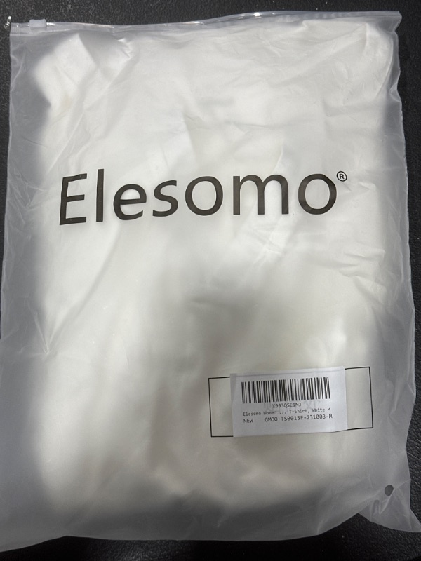 Photo 2 of Elesomo Womens Tops Casual V-Neck Loose Short Puff Sleeve Summer Shirt