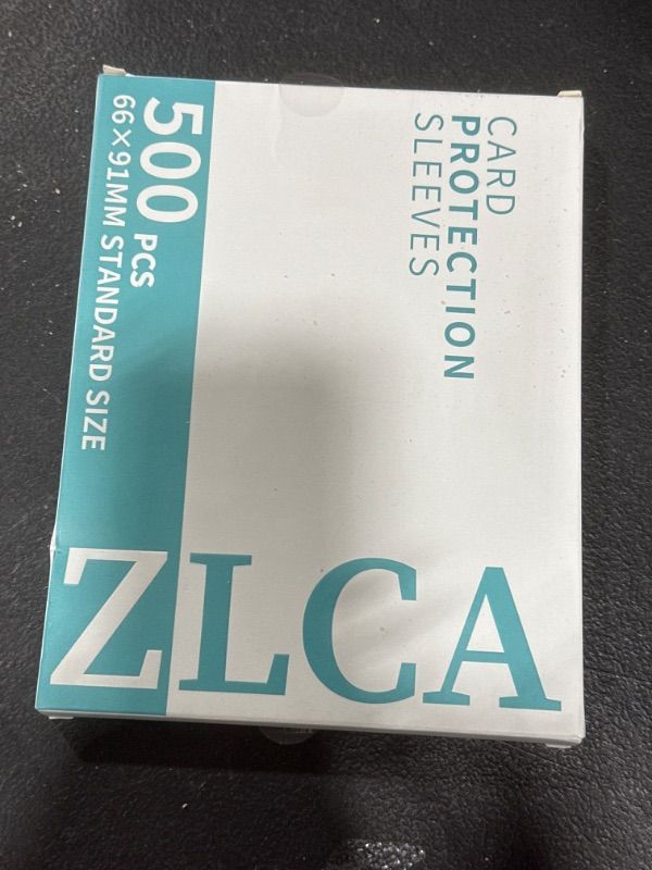 Photo 1 of ZLCA Card Sleeves for PTCG Cards (500ct), Clear Penny Sleeves Suitable for Trading Sports Magic MTG Playing Baseball Card (66 * 91mm) 500 Ct 66*91mm