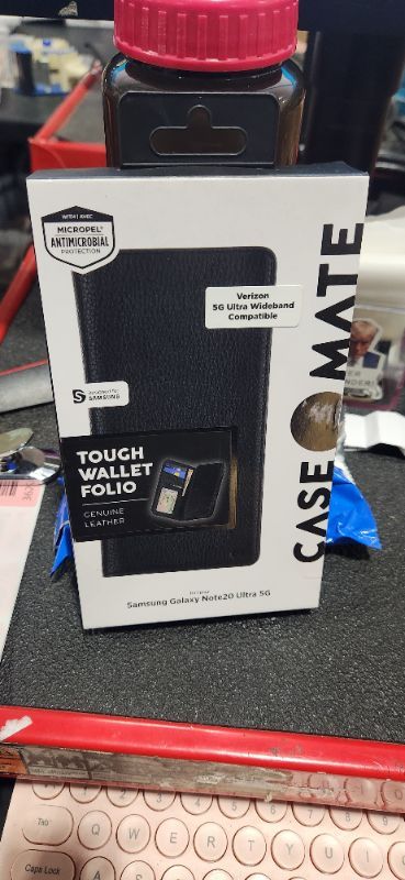 Photo 1 of Case Mate Touch Wallet Folio- genuine leather for Samsung Galaxy Note20 Ultra 5G