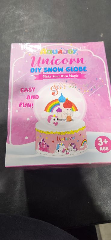 Photo 1 of AquaJoy Unicorn DIY Snow Globe