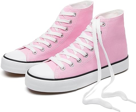 Photo 1 of  Unisex Fashion High top Sneakers Womens Classic High Tops Canvas Shoes Casual Tennis Shoes ( 10) 