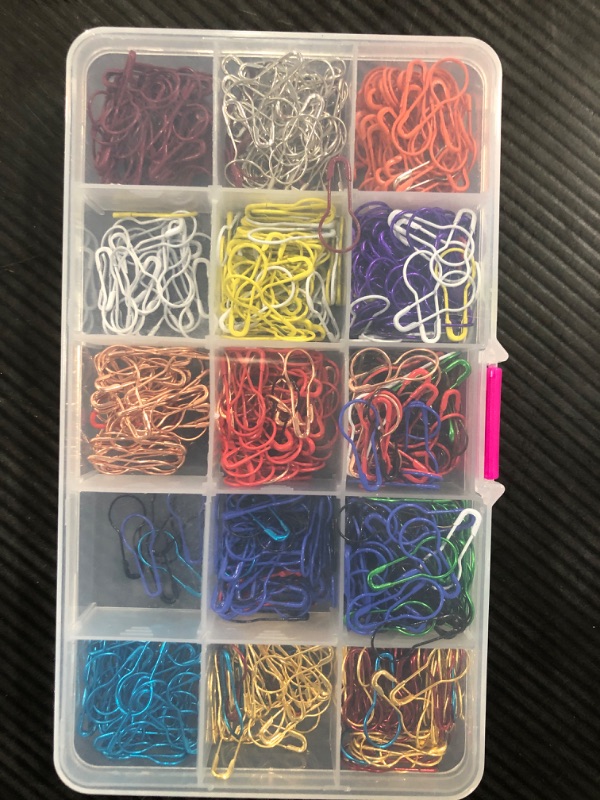 Photo 2 of  450pcs Small Safety Pin Colorful Clothing Tag Gourd Pin DIY Sewing Locking Tools Handmade Craft Supplies Apparel Accessories Mini Buckle Pin 22mm