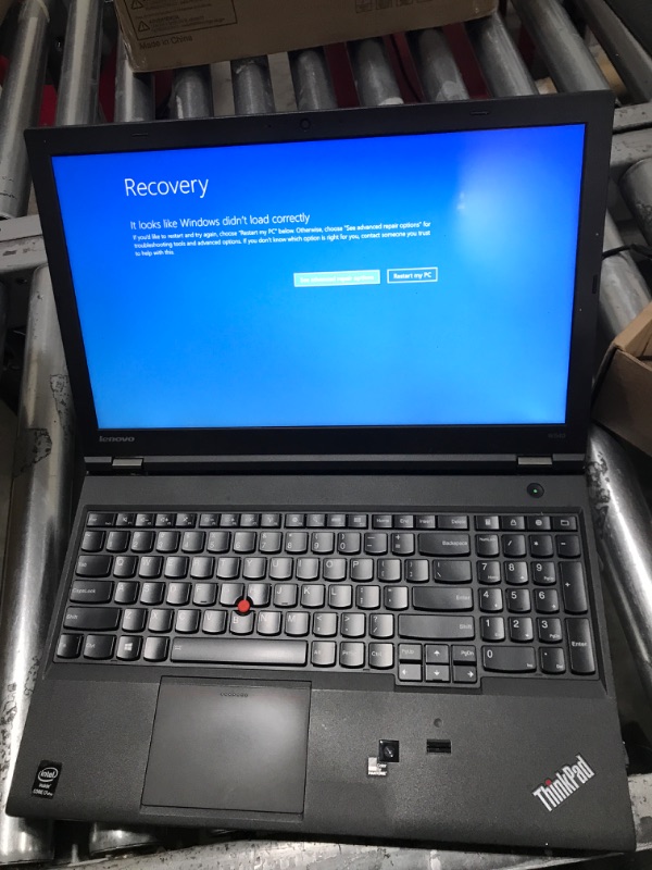 Photo 3 of 2019 Lenovo ThinkPad W540 Mobile Workstation 15.6 FHD Business Laptop Computer, Intel Quad-Core i7-4800MQ up to 3.7GHz, 16GB RAM, 250GB SSD, NVIDIA Quadro K1100M, Windows 10 Professional (Renewed) 16GB RAM 256GB SSD
PARTS ONLY, BAD RAM, BAD SSD. MAYBE MOR