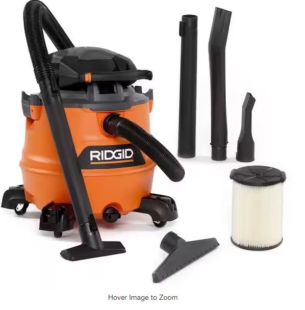 Photo 1 of 16 Gallon 6.5 Peak HP NXT Wet/Dry Shop Vacuum with Detachable Blower, Filter, Locking Hose and Accessories
