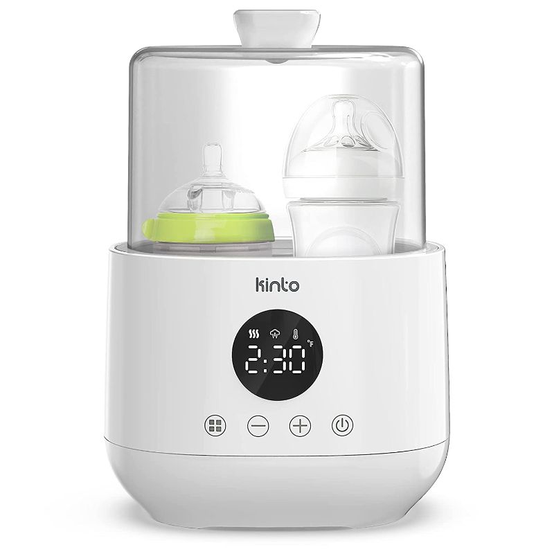 Photo 1 of Double Baby Bottle Warmer and Sterilizer for Breastmilk and Formula - Fast Milk Bottle Heater for Twins, Baby Food Warmer with Timer and Auto Shut Off 