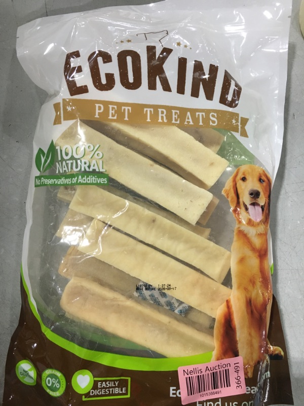 Photo 2 of EcoKind Pet Treats Premium Gold Himalayan Yak Cheese Dog Chew, Gluten Free, Lactose Free, All Natural Chews for Small to Large Dogs, Keeps Dogs Busy & Enjoying, 3 lb. Bag, (Large - 12 Pack) Large (Pack of 12)