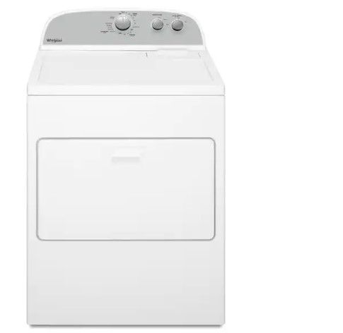 Photo 1 of 7.0 cu. ft. 240-Volt White Gas Vented Dryer with AUTODRY Drying System - left,right,bottom damage - - - 
