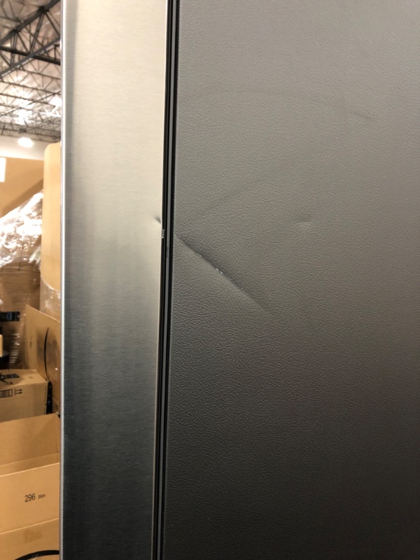 Photo 9 of 22.9 cu. ft. 4-Door Flex French Door Smart Refrigerator in Fingerprint Resistant Stainless Steel, Counter Depth - SAYS FRONT DAMAGE - USED - CHECK PHOTOS -
