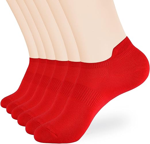 Photo 1 of ATBITER Ankle Socks Women's Thin Athletic Running Low Cut No Show Socks With Heel Tab 6 Pairs - SIZE 9-11
